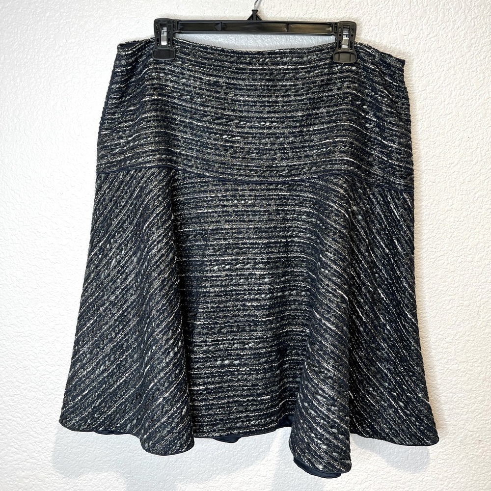 Lafayette 148 New York Tweed Circle Skirt, 12